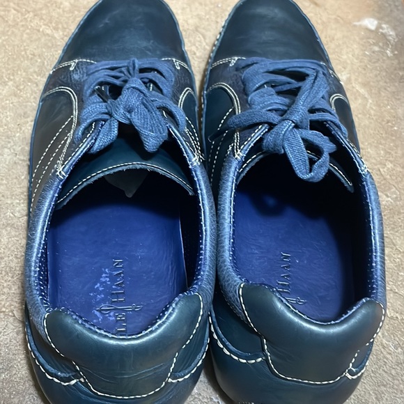 Mens Cole Hann Nike Air Blue Leather Loafer - Picture 6 of 10